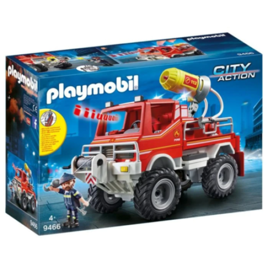 9466 City Action Fire Truck with Cable Winch and Foam Cannon