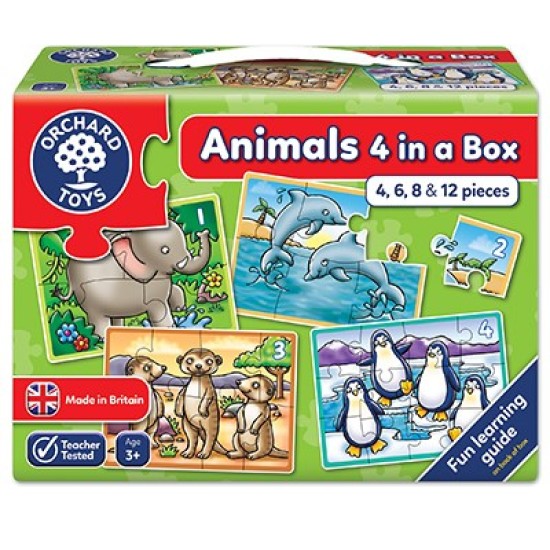 Animals Four in a Box Jigsaw