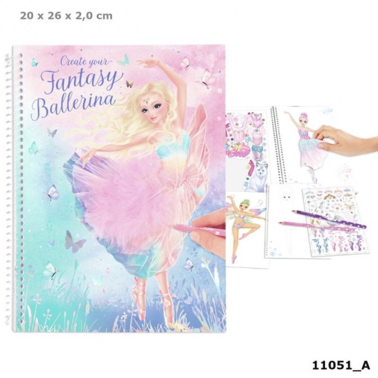 Create your Fantasy Model  Col ouring Book BALLET