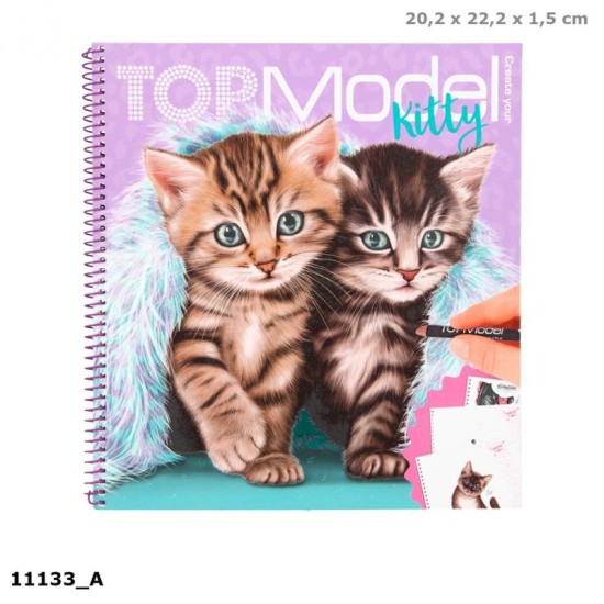 Create Your TOPModel Kitty Col ouring Book
