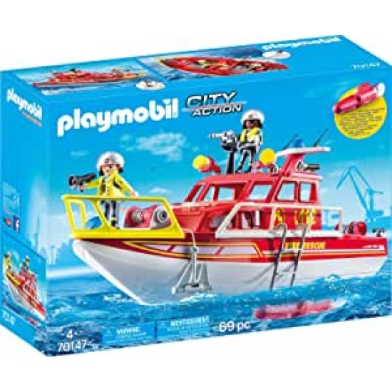 Playmobil 70147 City Action Fire Rescue Boat