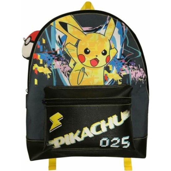 Kids Backpack Pokemon Pikachu with Attached Pokeball Case NEW